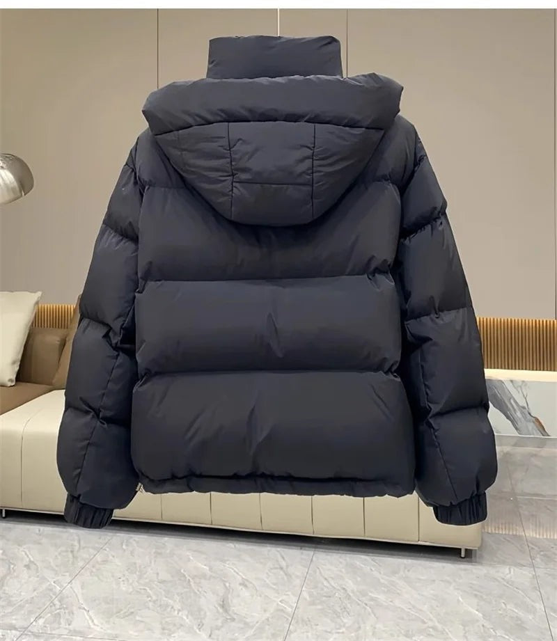 Winter Jacket Women Parkas 2024 New Short Hooded Cotton Padded Jacket Casual