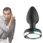 Moon & Antler - Remote Control Light-Up Silicone Vibrating Butt Plug