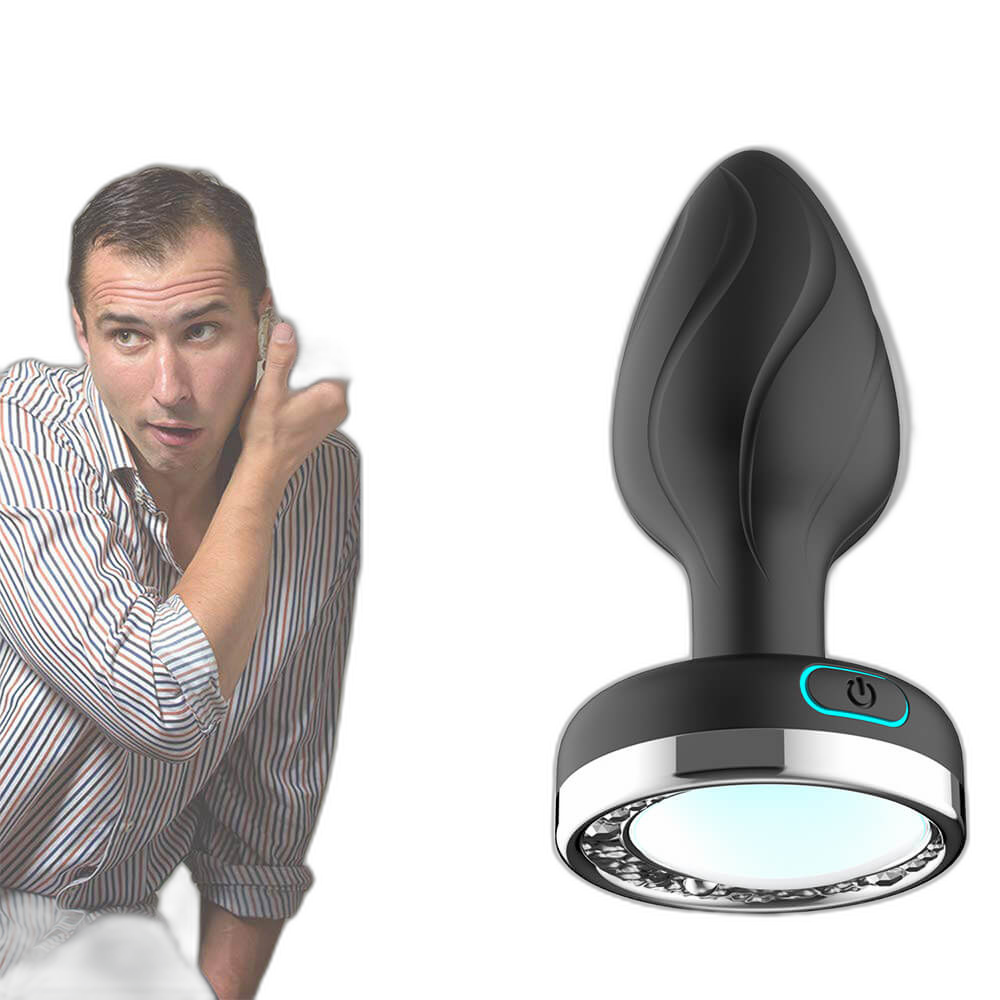 Moon & Antler - Remote Control Light-Up Silicone Vibrating Butt Plug