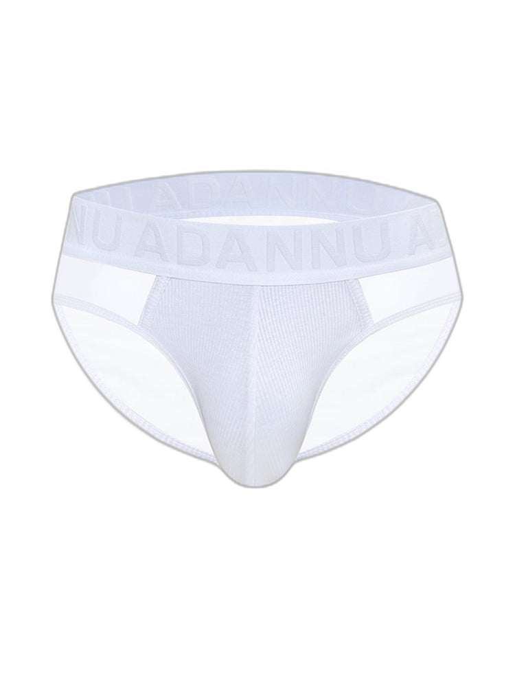 2-pack Men's Sexy Semi-transparent Ribbed Briefs