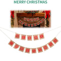 Merry Christmas Sackcloth Flag Christmas Banner Christmas Banner Decoration
