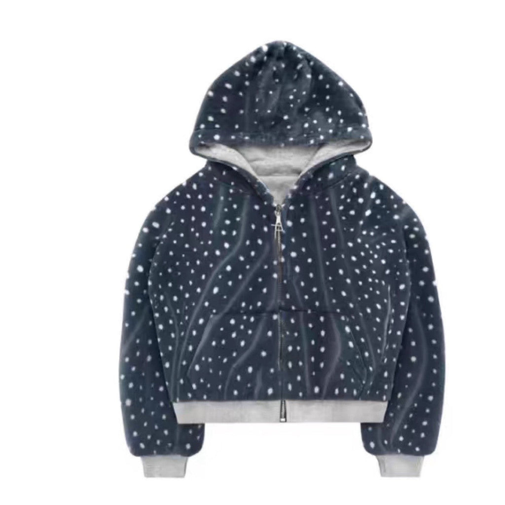 Women's Loose Cotton Double-sided Hooded Sweater