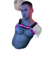 Breedwell Revolution Bulldog Harness Neon Pink
