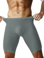3 Pack Men's Breathable Seamless Mid-Length Boxer Briefs