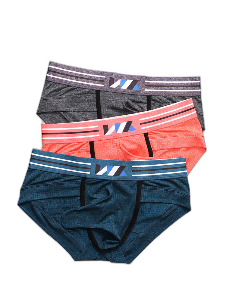 2 Pack Soft Separated Pouch Mens Briefs