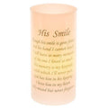 His Smile Flickering Memorial LED Candle