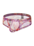 4-pack Men's Lace Print Sheer Mesh Bohemian Boxer Briefs