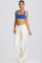 Women's Casual Striped Loose-fitting Fashionable Waist-cinching Wide-leg Pants