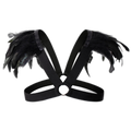 Men's Feather Decorative Harness Strap