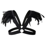 Men's Feather Decorative Harness Strap