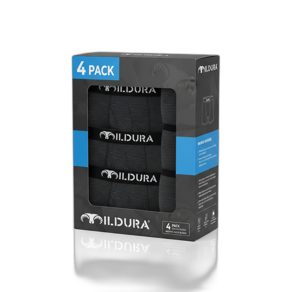 Merino Wool Boxer Briefs (Multi-Pack)