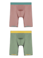2 Pack Men's Active Flyless Boxer Briefs