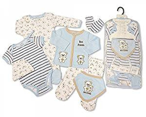 Baby Boys 7 Pieces Mesh Set - Best Friends (Newborn)