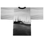 The Sleeping Yachts (at Night) - Womens Kimono Robe
