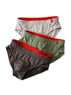 4 Pack Men's Solid Color Cotton Low-Rise Seamless Comfort Briefs