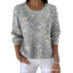 Sweet And Casual Women's Crew-neck Sweatshirt With Print