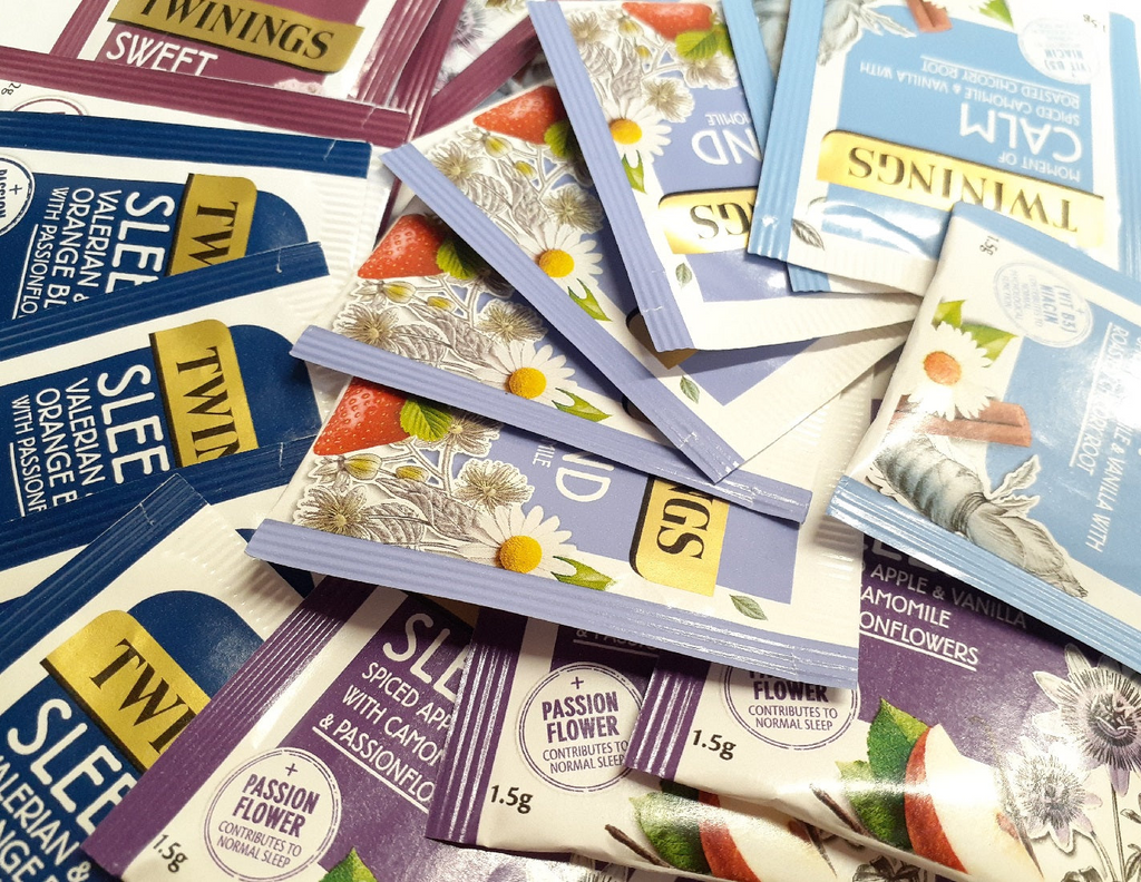 Twinings Superblends Wind Down Collection Individually Enveloped Herbal Tea Bags