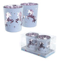 Set Of 2 Metallic Unicorn Tealight Holders