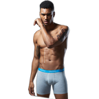 3Pcs Men's Sports Cotton Soft Solid Color Boxer Briefs