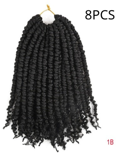 TOMO Pre-twisted Passion Twist Crochet African Dirty Braids Crochet Hair