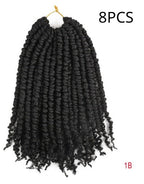 TOMO Pre-twisted Passion Twist Crochet African Dirty Braids Crochet Hair