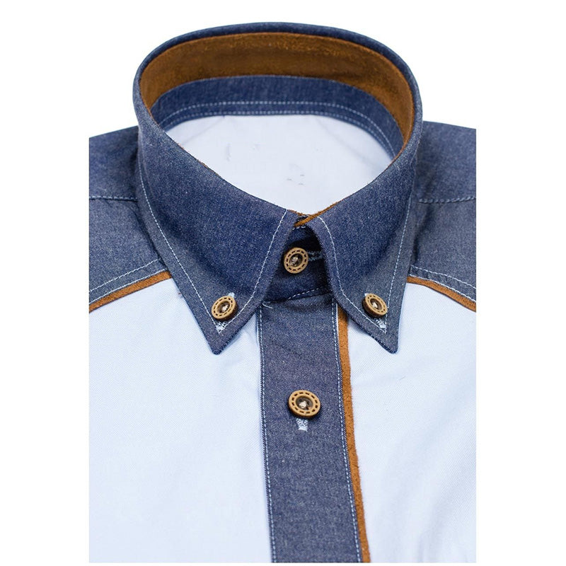 Men's professional size plus size short shirt