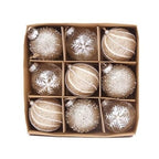Christmas Decorations 6CM Painted PET