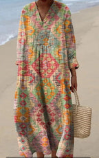 Women's Casual Long-sleeve Shirt Dress