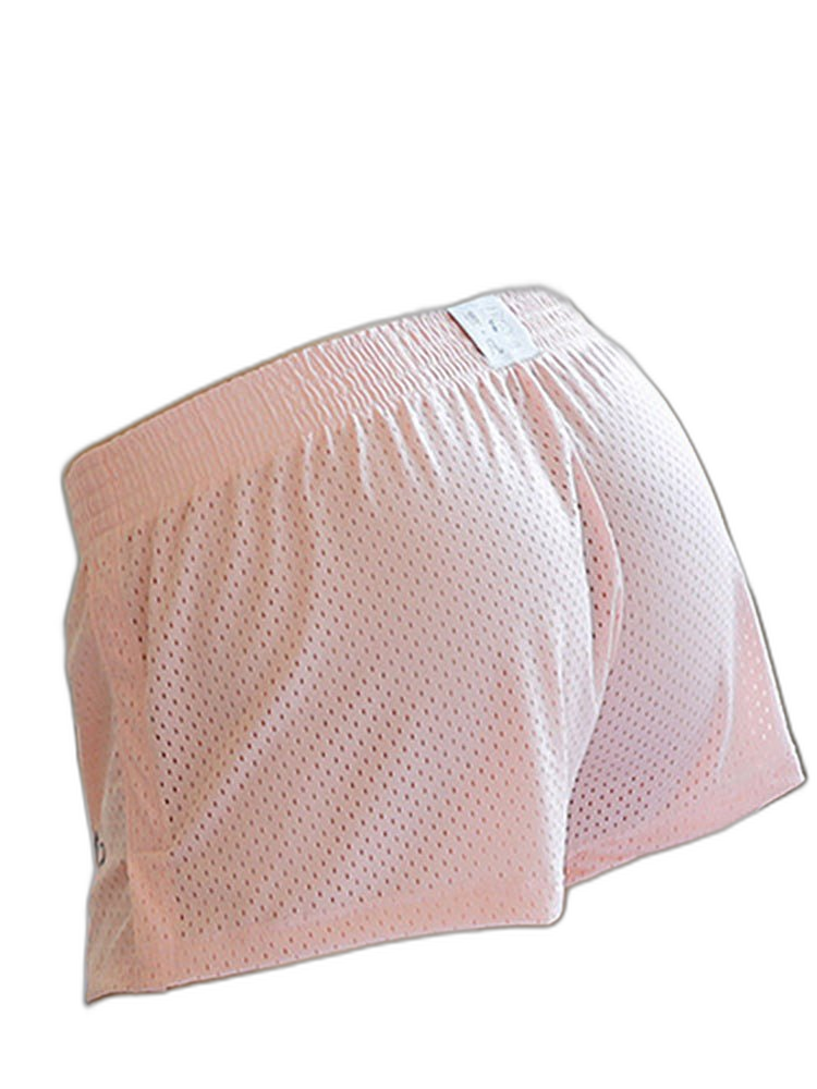 2 Pack Men's Seamless Comfort Quick-Dry Lightweight & Airy Mesh Boxers Shorts