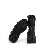 New High-Top Buckled Gothic Boots