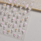 Hello Claws | Pink Flower 5D Nail Deco Sticker