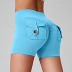Sports Fitness Workwear Pocket Training Peach Quick-dry Butt-lifting Yoga Pants