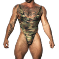 Camo Thong Bodysuit