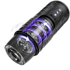 Black Warrior - Rotating Suction Masturbator - 3D Textured Sleeve