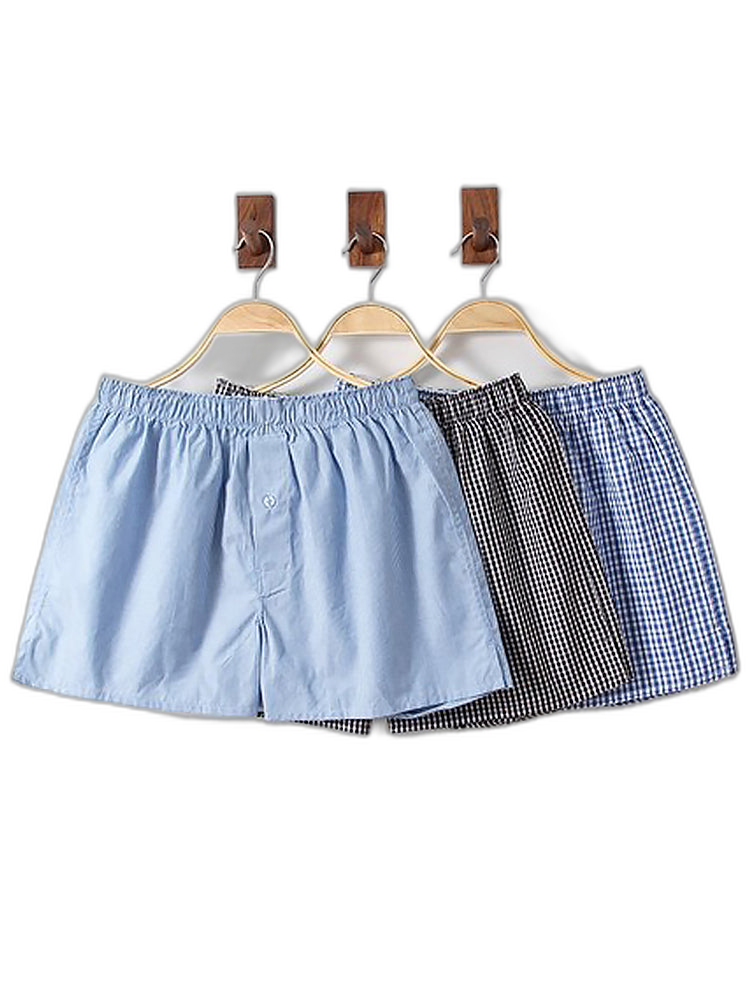 3 Pack Men's Cotton Loose Boxers