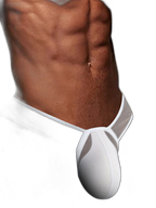 2 Pack Men's Sexy See-Through Triangle Y-Shaped Sleep Briefs