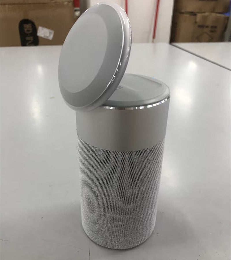 3-in-1 Wireless Charging Station with Bluetooth Speaker & LED Lamp | iPhone AirPods Charger