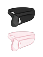 2 Pack Men's Sexy See-Through Triangle Y-Shaped Sleep Briefs