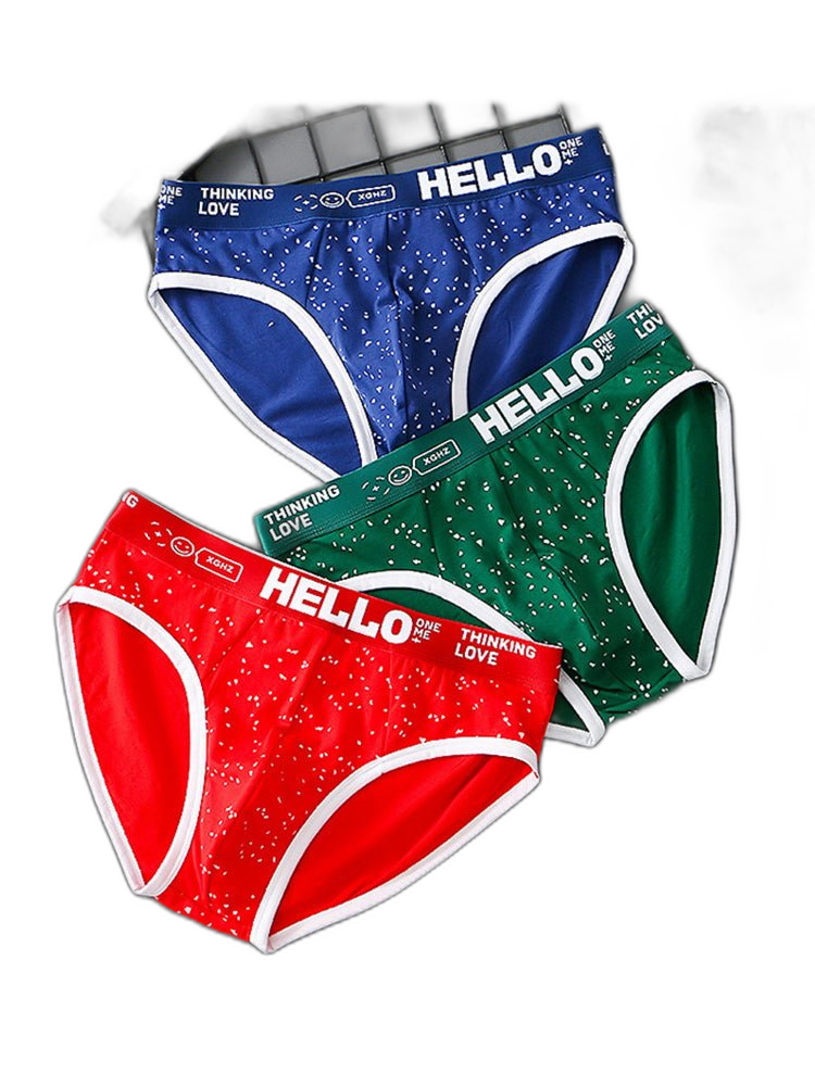 3 Pack Men's Low-Rise Cotton Briefs