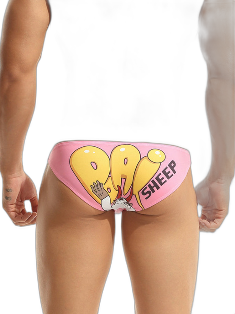 Men’s Cartoon Low-Rise Briefs