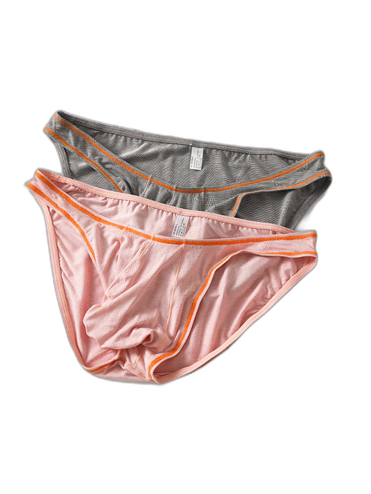 3 Pack Men's Ultra-Soft Stretch Fabric Ice Silk Briefs