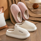 Ladies' Indoor Home Warm Fluffy Anti-slip Cotton Slippers