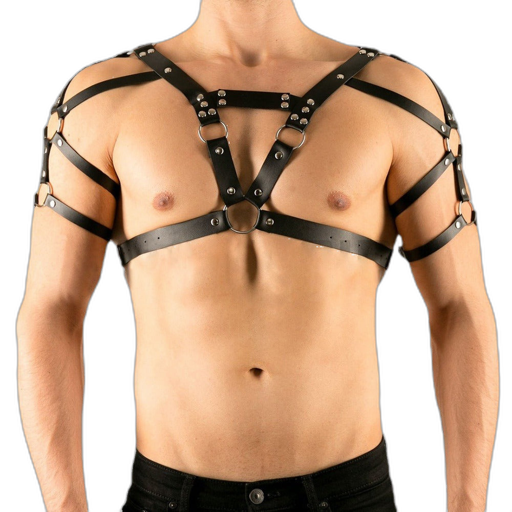 Strapped Dominance Chest Harness