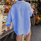 Casual Resort All-match Long-sleeve Jacket Top Shirt