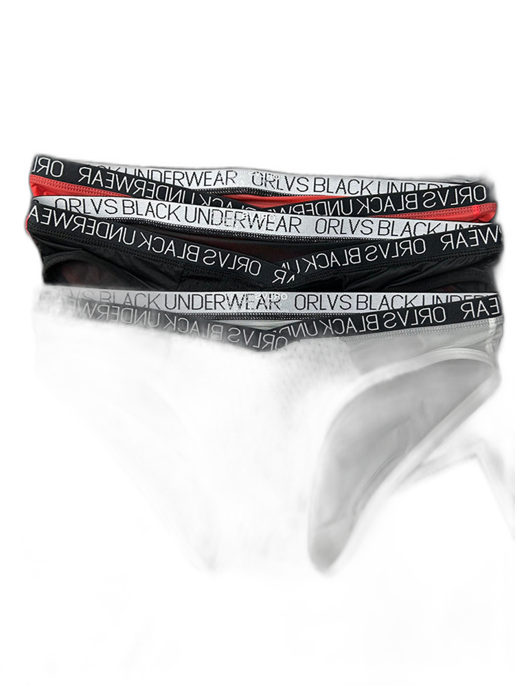 2-Pack Breathable Low Waist U-Convex Semi-Transparent Men's Briefs