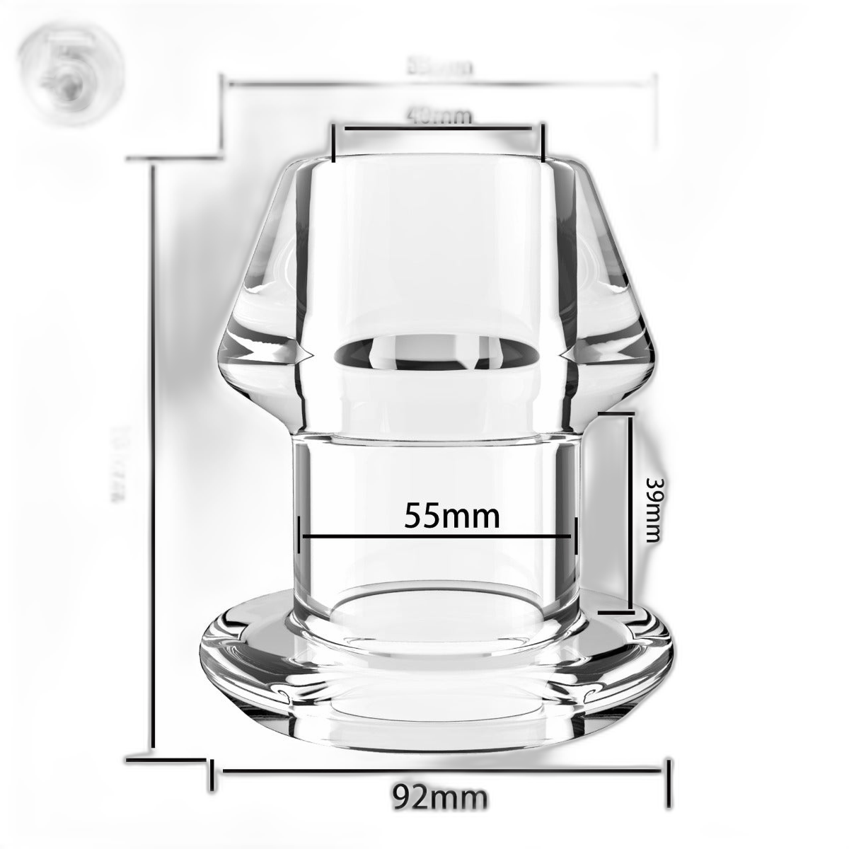 ruff GEAR Open Up Tunnel Plug XXL Clear