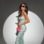Women's Fashionable And Sexy Printed Strap Dress
