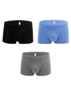 3-pack Men's Bamboo Fiber U-pouch Boxer Briefs
