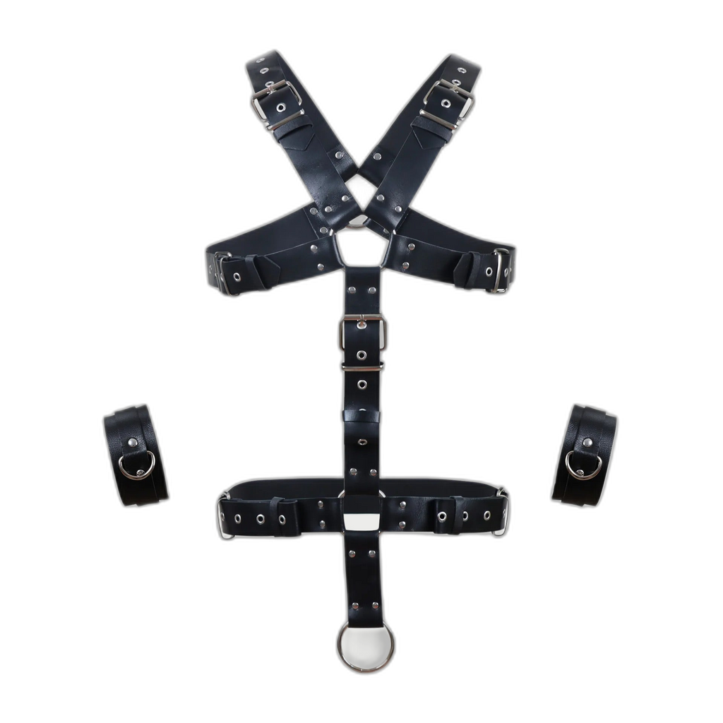 Full Torso Adjustable Leather Harness