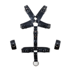 Full Torso Adjustable Leather Harness